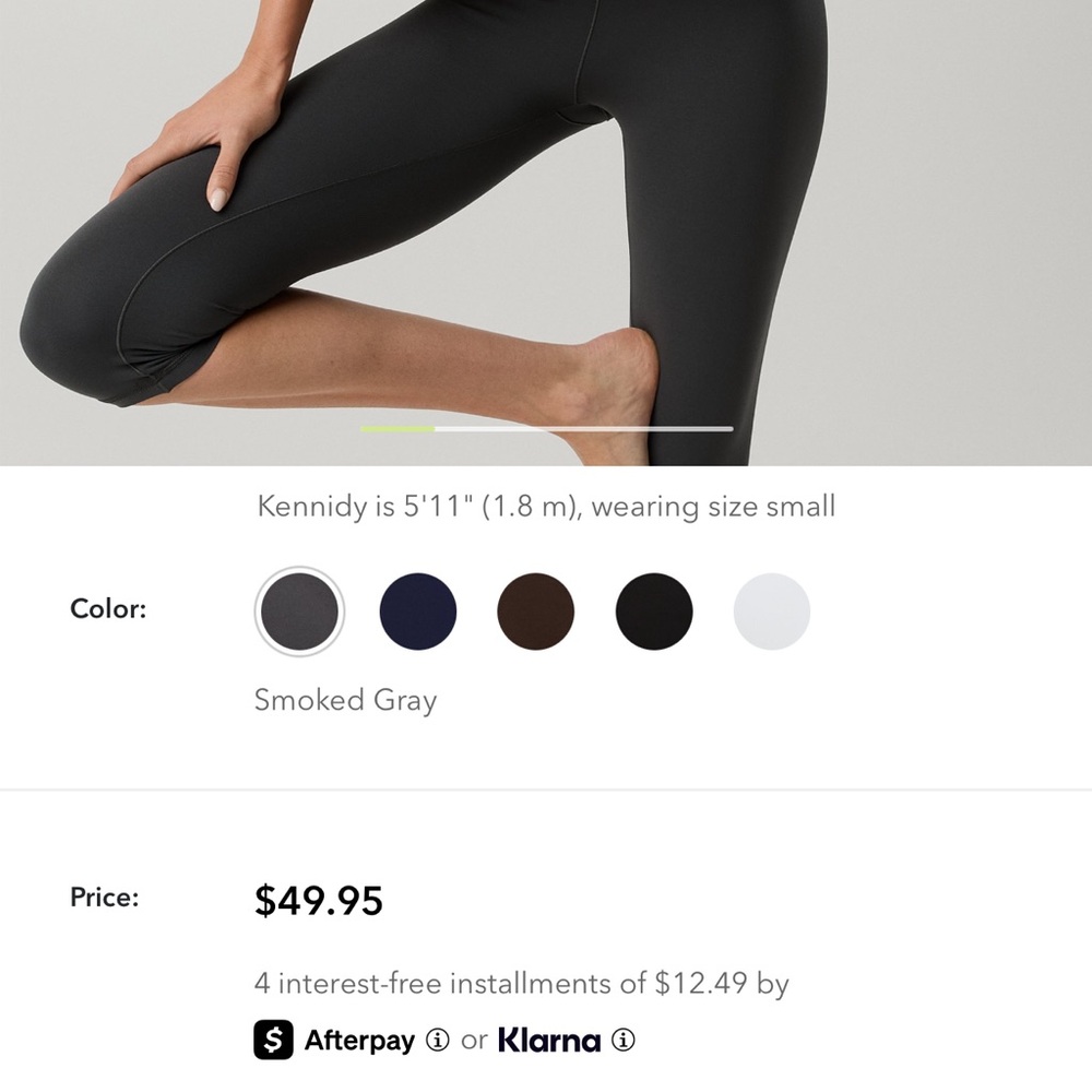 Aerie OFFLINE Real Me Hold Up! Racerback Sports Bra Smoked Gray - Picture 5 of 5